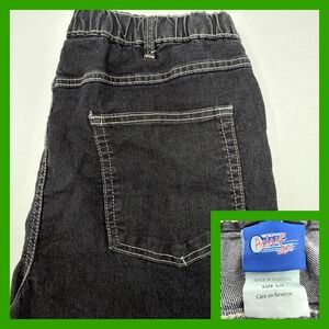 Active Joe Men's Comfort Waist Denim Jeans Black Size L/S High Rise Relaxed Fit